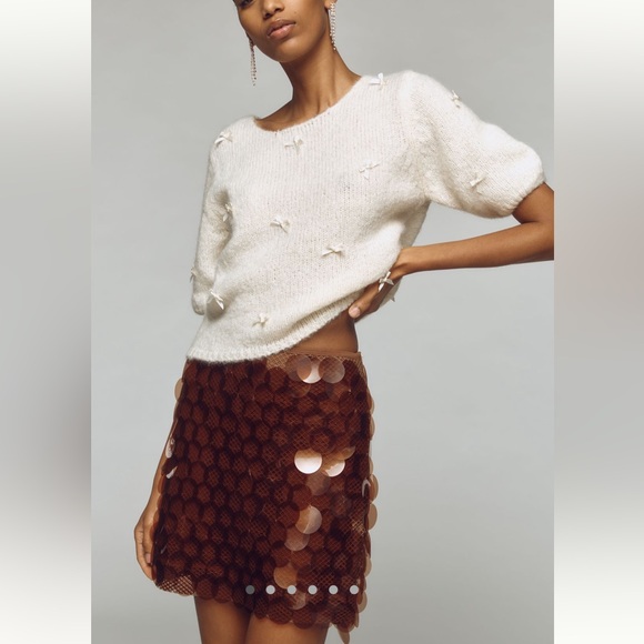 Anthropologie Dresses & Skirts - NWT Anthropologie Maeve Sequin Mini Skirt
